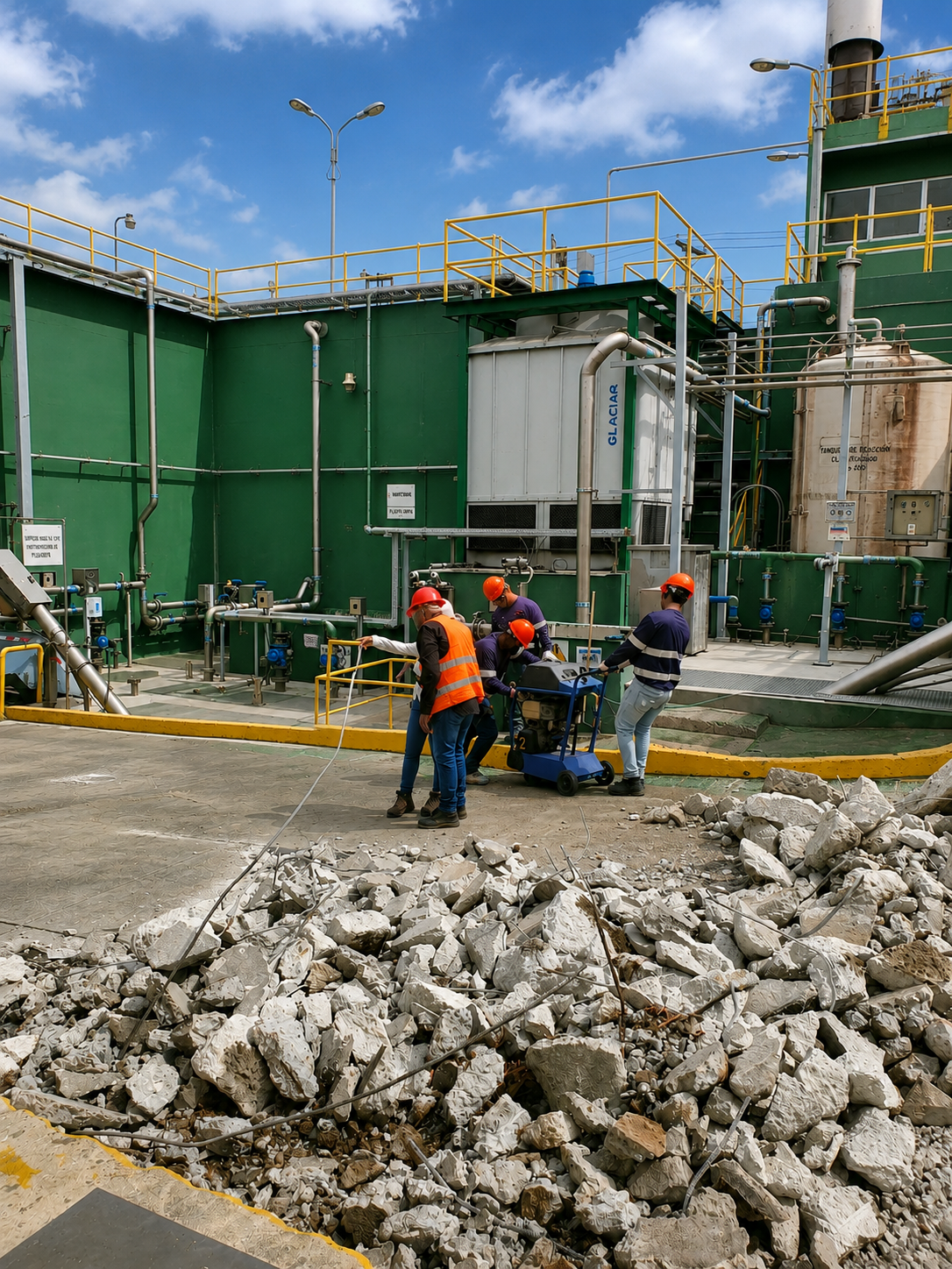 Equipo de Proyectos Trexa en obra